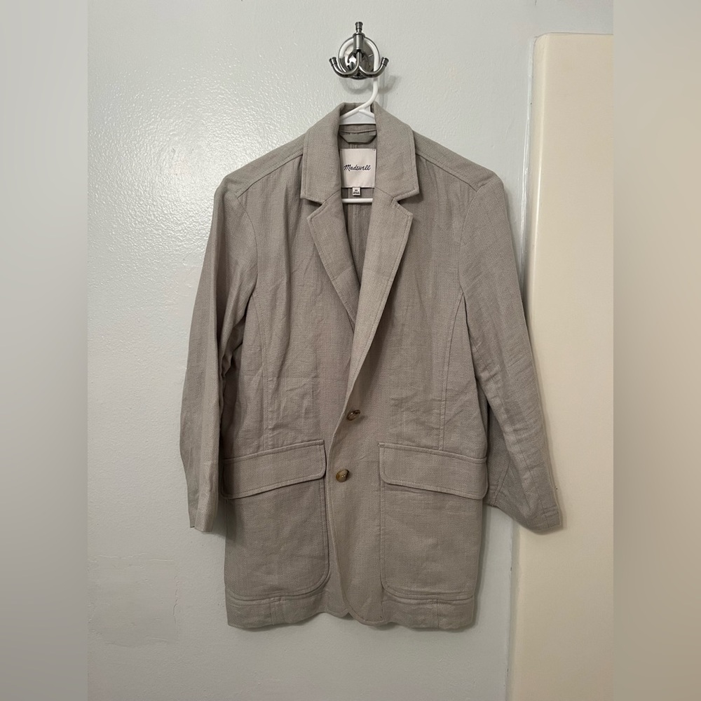 Madewell oversized 100% linen blazer